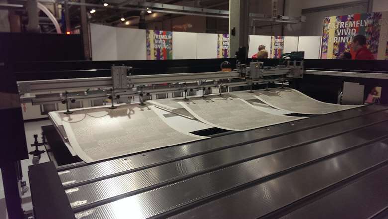 Agfa Jeti Tauro stacker