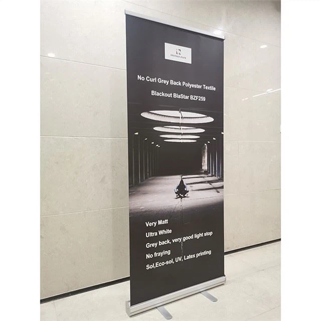 Stay Flat Grey Back Fabric Banner